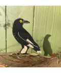 Bridget Farmer | Standing Bird Ornament | Pied Currawong